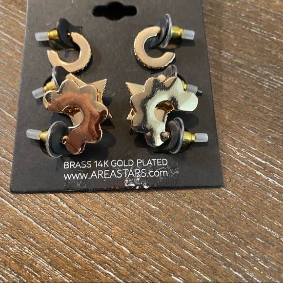 Area Trends Gold Plated Earrings - Picture 3 of 4